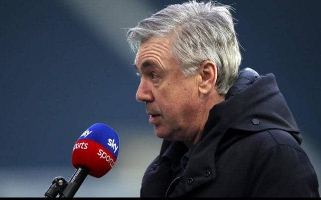 トップ4まで1ポイント差のエバートン、アンチェロッティはチームに満足「本当に良い気分」