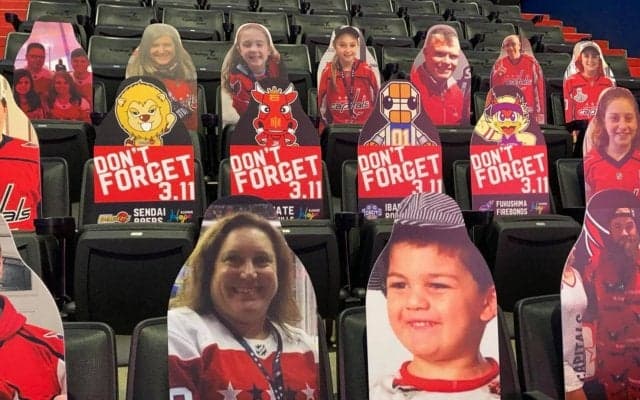 ウィザーズのバーチャルシートにＢリーグの被災地4クラブからマスコット・メッセージパネルが登場