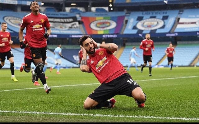 圧巻ユナイテッドが敵地でのダービーでシティの公式戦連勝を「21」でストップ!　ブルーノ＆ショーのゴールで29戦ぶりの黒星与える《プレミアリーグ》