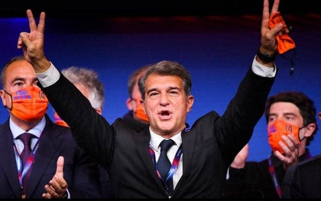 バルセロナの新会長はラポルタ氏に決定、11年ぶりに復帰