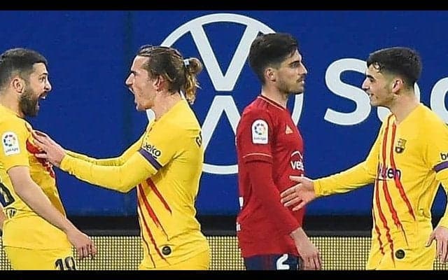 グリーズマンがバルサで初キャプテンを務める!? オサスナ戦の議事録で記載ミス