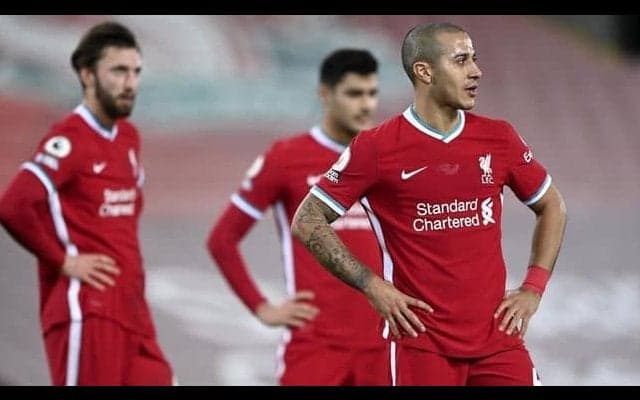 ホーム6連敗のリヴァプール、流れの中からのゴールは12月以来無しで新記録