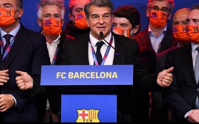 バルサ新会長のラポルタ氏が選手からの祝福を明かす「メッシ、ピケらは祝福してくれた」