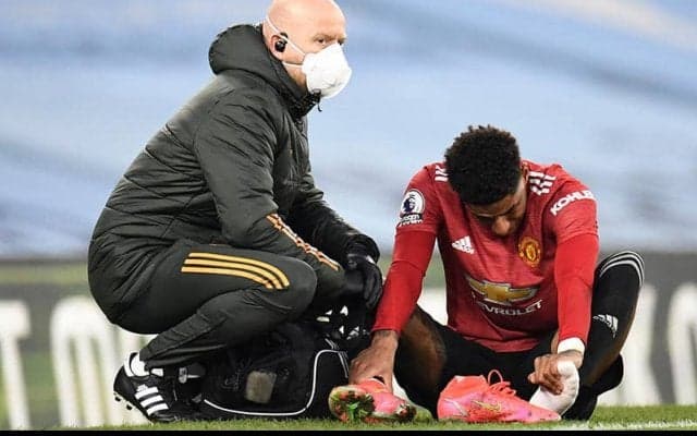 シティ戦で負傷交代のラッシュフォード、重傷回避もミラン戦微妙か