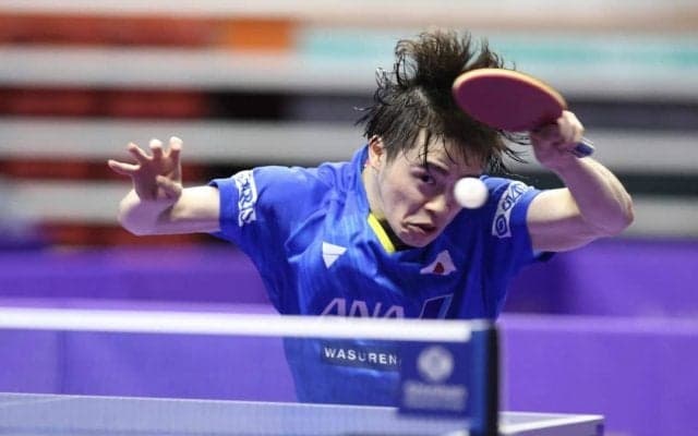 森薗、2回戦敗退   第1シード張本への挑戦権得られず＜卓球・WTTスターコンテンダードーハ＞