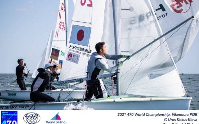 岡田／外薗18位へ。ポルトガル470世界選手権2日目