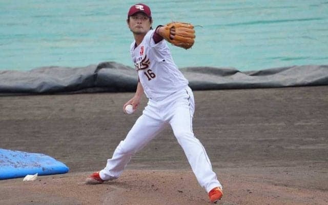 楽天涌井、OP戦が雨天中止もライブBPで調整登板　打者18人に対し3安打6奪三振