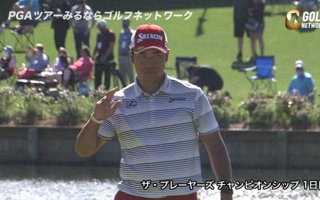 【動画】松山英樹、名物浮島ホールでバーディを奪取