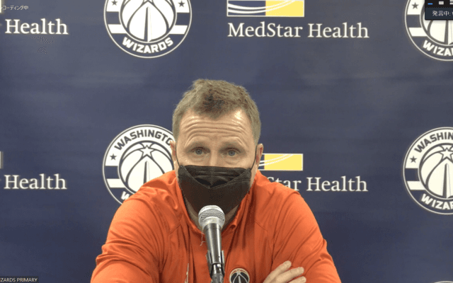 スコット・ブルックス（ウィザーズHC）、後半戦日程に厳しい見通し - 「ここからの8試合はきついですよ（These next eight games are…. That’s tough）」