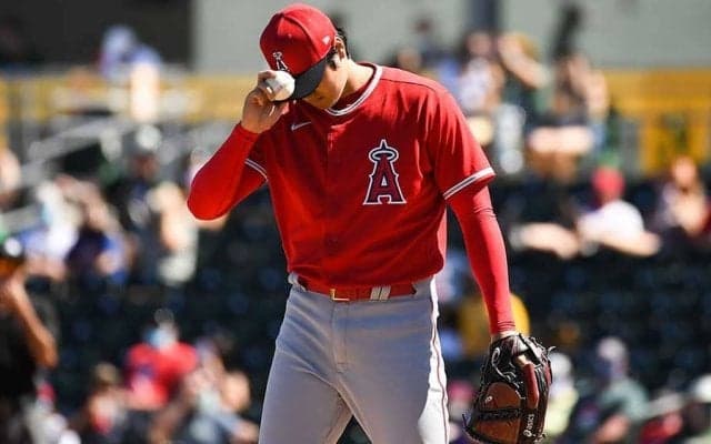【MLB】大谷翔平、2回途中5安打5失点　今季初被弾、ボール先行でピンチ作って一時降板