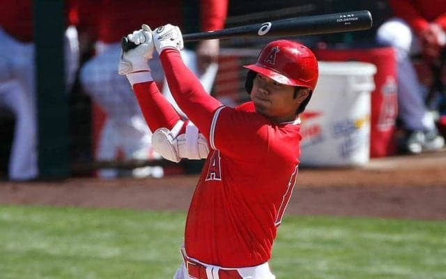 【MLB】大谷翔平、初回にいきなり4戦ぶりOP戦2号！　“二刀流”右腕から逆方向への一発