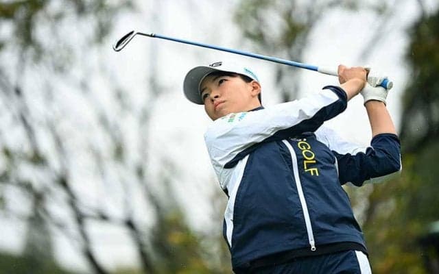 渋野日向子、残り2ホールで豪雨中断　単独首位サイ・ペイインに6打差の暫定14位