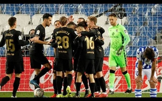 絶好調バルサが難敵ソシエダを粉砕 圧巻の６ゴールでリーグ戦５連勝達成