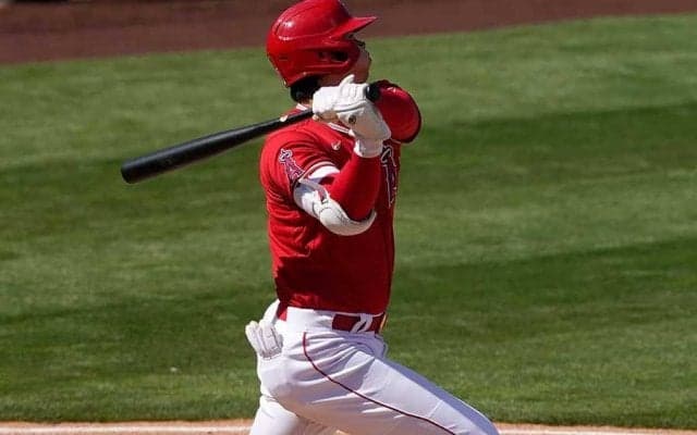 【MLB】大谷翔平、第1打席で先制5号ソロ　松井秀喜に並び日本人最多本塁打、11戦連続安打