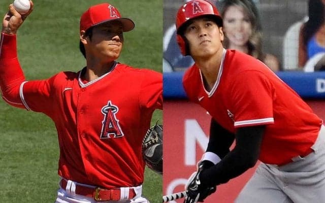 大谷翔平は「今キャンプのスター」　MLB公式がOP戦での二刀流を大絶賛