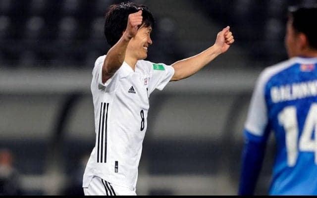 29歳で日本代表デビューの名古屋MF稲垣祥が35人目のデビュー戦ゴール！