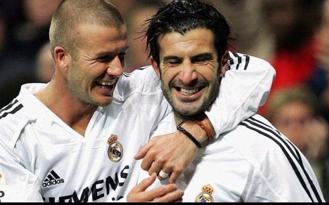 えげつないホップ！銀河系軍団のフィーゴが決めた衝撃のミドルシュート/2004-05【スーパーゴール図鑑/レアル・マドリー編】