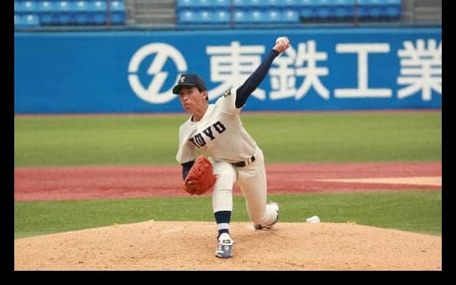 [硬式野球]細野、８奪三振で初戦から活躍…初勝利とはならず　青学大１回戦