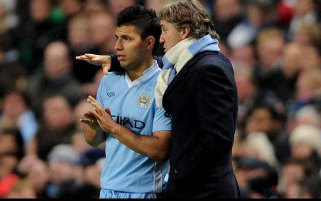 マンチーニがシティ退団の教え子アグエロを称賛「QPR戦のゴールは私の誇り」