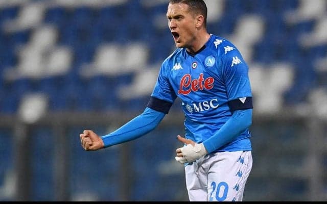 コロナ陽性反応が出ていたジエリンスキ、再検査で陰性に