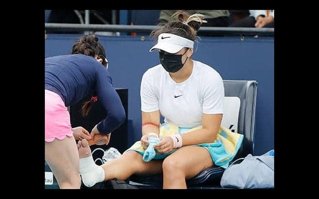 転倒後に棄権「酷い事故」