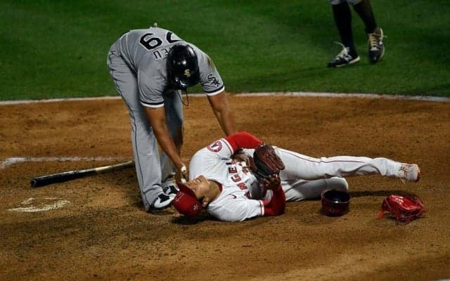 【MLB】大谷翔平、5回途中3失点でアクシデント降板　スライディング受け転倒し苦悶の表情