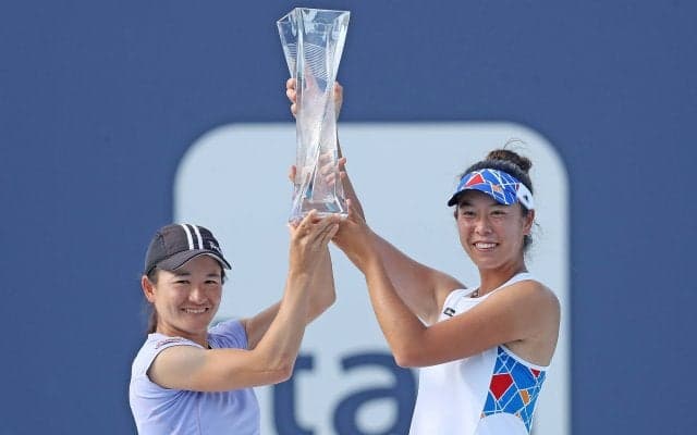 青山修子/柴原瑛菜ペアが、マイアミ・オープン女子ダブルスを制覇。WTA1000初優勝!