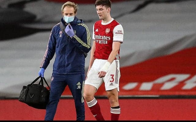 アーセナルに痛手…左ヒザ負傷のティアニーが最大6週間の離脱…