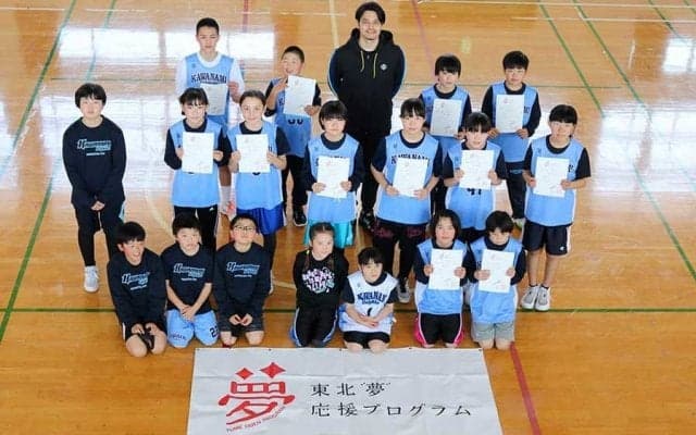 遊び感覚で養う瞬時の判断力　元バスケ日本代表が福島の子どもたちに授けたコツ