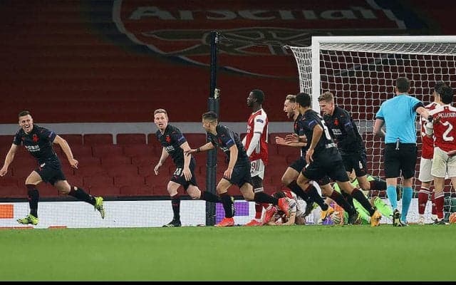 再三の決定機逸響いたアーセナルが逃げ切り失敗…スラビア・プラハが劇的後半AT弾でドローに持ち込む《EL》