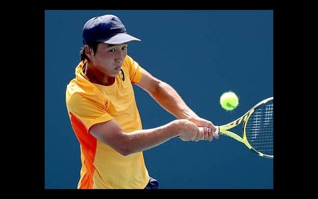 17歳の望月慎太郎 快勝でITF8強