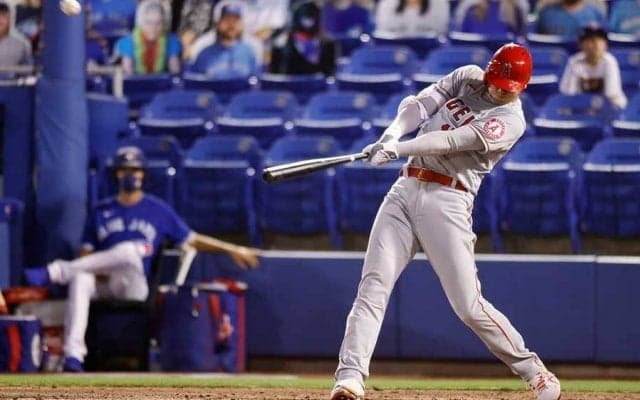 大谷翔平、3号ソロ＆走者一掃二塁打で4打点　松井秀超えの日本人最速MLB通算50号