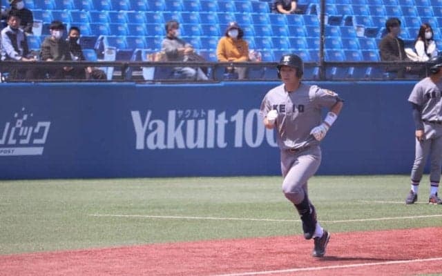 慶大・正木智也が法大・山下輝から豪快弾を放ちドラフト候補対決を制す【4/11 春季東京六大学野球 法政大学vs慶應義塾大学】