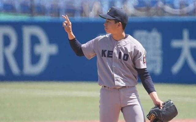 【大学野球】彦根東時代は甲子園で9回ノーヒット投球　慶大・増居翔太が操る“140キロの剛速球”