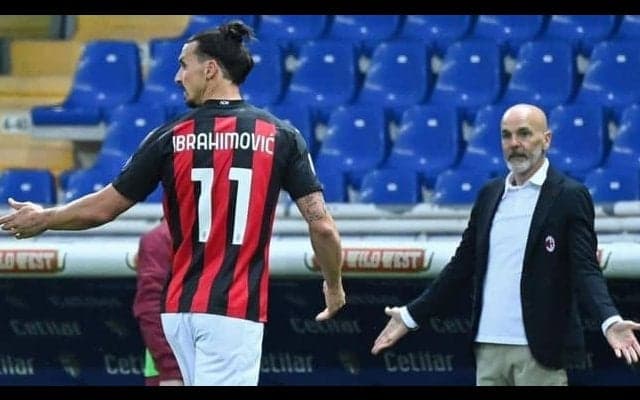 ミラン監督 イブラが審判を侮辱したことを否定「怒らせた訳ではない」