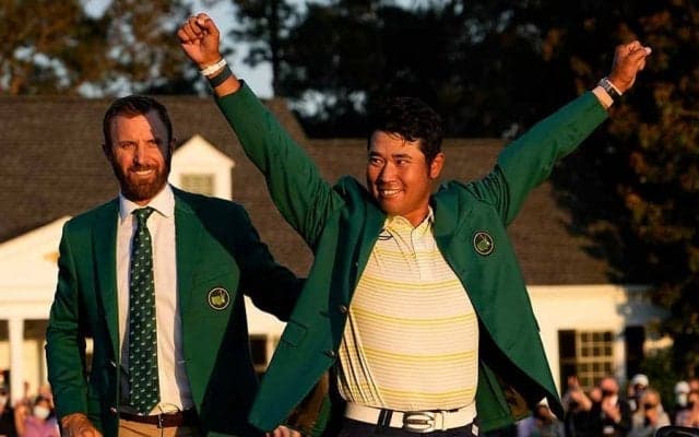 松山英樹、V支えた“チーム松山”感動の集合写真に米反響「刺激的」「素晴らしい」