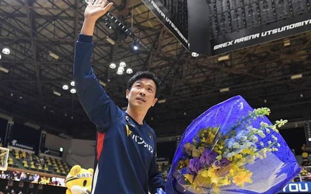 今季かぎりで引退の竹田謙が宇都宮のファンにお別れ…「横浜アリーナで待っています」