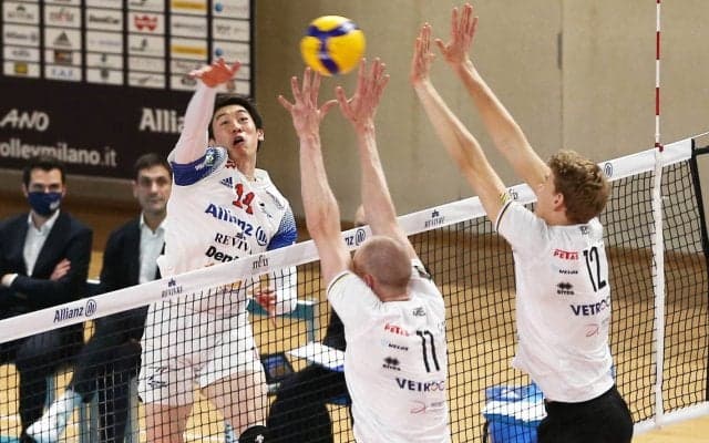 ミラノ　石川祐希フル出場もプレーオフ第6戦は惨敗