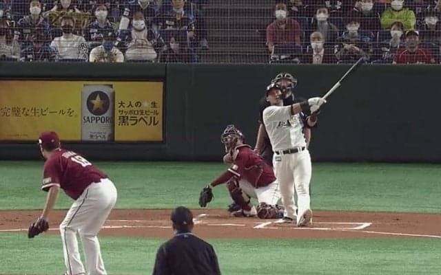 楽天・田中将大、国内復帰初登板でいきなり被弾　中田に先制2ラン浴び場内ざわつく