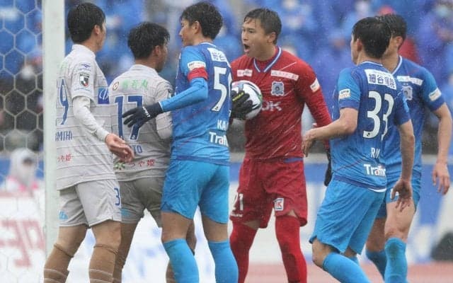 秋田がGK田中雄大の反スポーツ的行為を謝罪、山形との“奥羽本線ダービー”で頭突きのような行為「人として行ってはならない事」