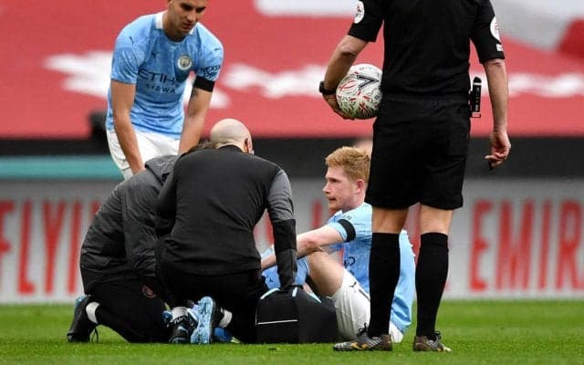 FAカップで負傷のデ・ブライネ、右足首の負傷も全治は再検査