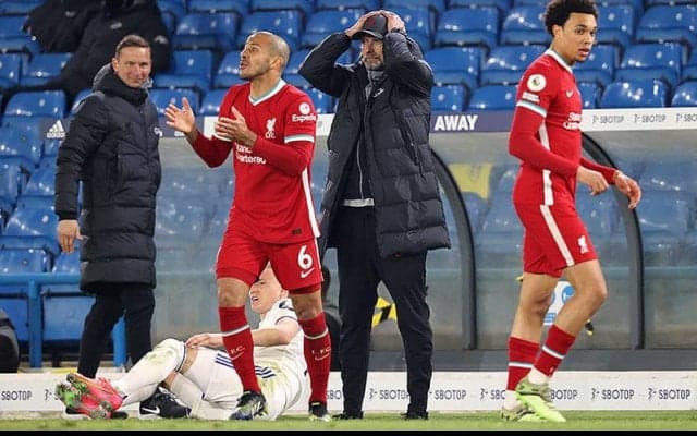 リーズ相手に4連勝を逃したリバプール、終盤被弾で4位浮上ならず…《プレミアリーグ》