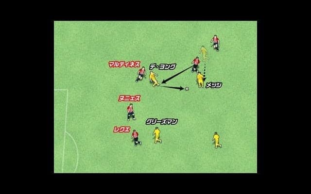 メッシ得意の崩しのパターン。らしさが凝縮されていたファインゴール