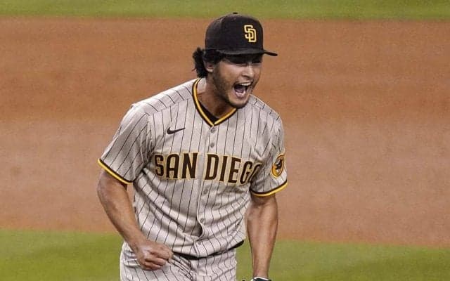 【MLB】ダルビッシュの変化球は「ゲームの世界」　横滑り153kmにネット衝撃「誰が打てる？」