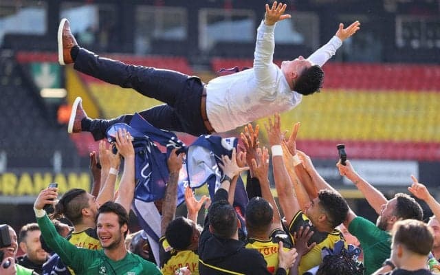 1年でプレミア昇格を決めたワトフォード、ムニョス監督はサポーターに感謝し、選手にビール5本の大盤振る舞い!?