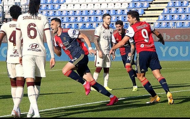 カリアリに降格圏脱出の勝ち点3献上のローマが痛恨の連敗…トップ4絶望的となった中でELユナイテッド戦へ《セリエA》