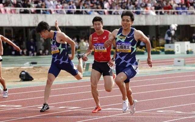 山縣亮太、10秒14で復活V　豪華メンバー相手に地元で快走「体が軽く背中押してもらった」