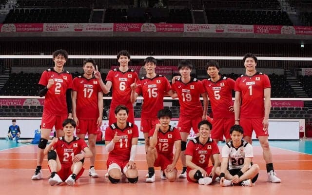 男子日本代表　フルセットの末、中国代表に勝利