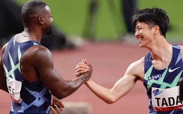 ガトリン「タダ、スゴイネ！」　0秒02差の多田修平を称賛、取材中に「ターダ！」連呼