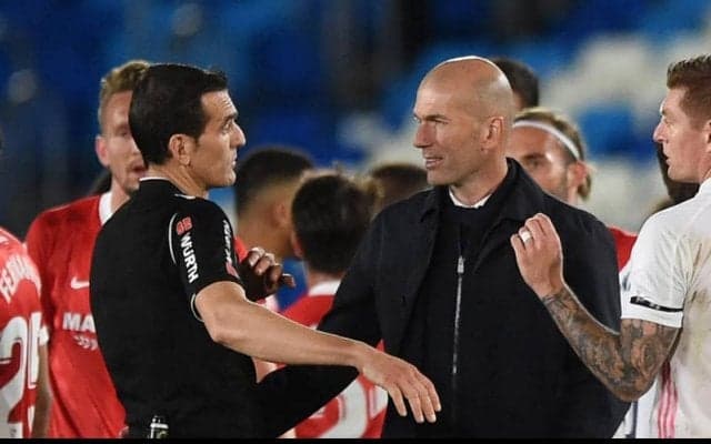 セビージャと痛恨ドローのレアル、ジダンは判定に憤慨「全く理解できない」